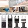 NEW SALE | 20 Pcs Mix Oscillating Saw Blades, Professional Wood/Metal Universal Multitool Quick Release Saw Blades Fit Fein Multimaster, Ryobi, Milwaukee, Bosch, Dremel, Dewalt, Rockwell, Makita and More Image 5