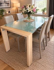 Frosted Glass Table