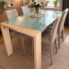 Frosted Glass Table