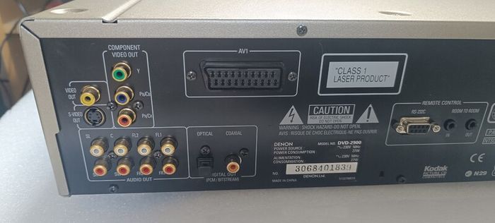 Denon Dvd-2900 SACD & Dvd Player with remote
