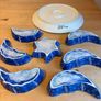 Turkish Hand-Painted Ceramic Meze or Tapas Serving Set HANDMADE 8 Piece RRP230 Image 7