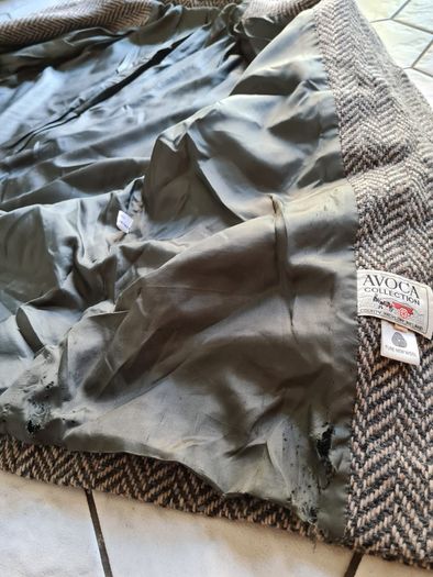 Women's Avoca vintage wool coat winter size 16 Made in Ireland grey