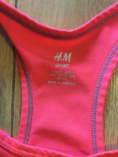 Beautiful H&M Ladies Athletic Top Size S