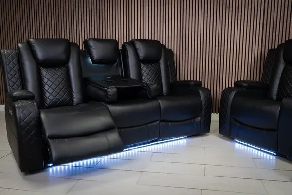 Ashbyrne electric Recliner Sofa black