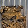 Carved hardwood gilt Dragon wall hanging Image 2