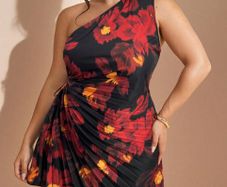 Pretty Dress with Asymmetrical Neckline + other amazing dresses available