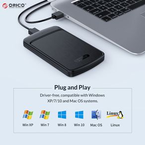 ORICO USB 3.0 (UASP) 5Gbps to SATA 2.5" HDD/SSD Enclosure with Auto Sleep Mode (Brand New/Warranty)
