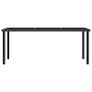 Garden Dining Table Black 180x70x73 cm Poly Rattan Image 2