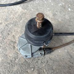 Boat steering helm and cable.