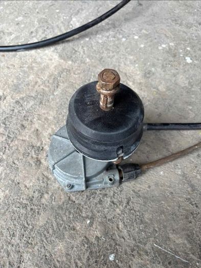 Boat steering helm and cable.