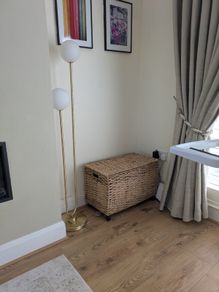 Wicker storage basket
