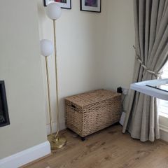 Wicker storage basket
