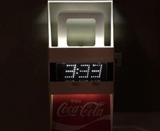 Coca Cola year 1977 Everbrite Clock NOS Rare