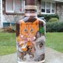 Hand made decoupage bottle. Image 3