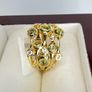 Silver Peridot & White Zircon "Waves of Renewal Ring Image 8