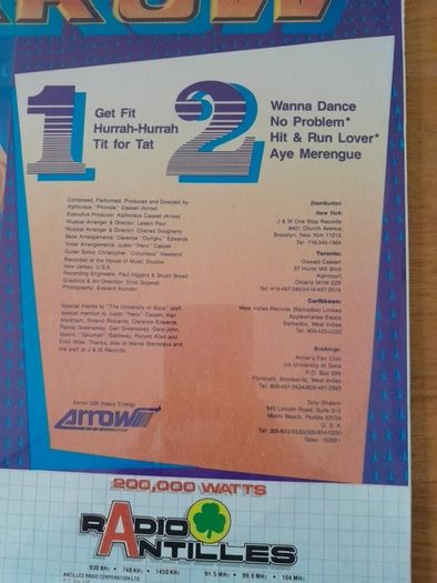 Heavy Energy - Arrow. 1986. Reggae. Soca. LP. Vinyl. Record. Album. West Indies. NEW.