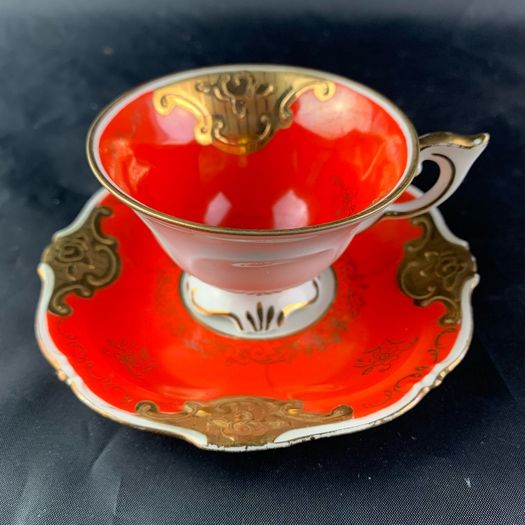 Rare Antique Demitasse Cup and Saucer