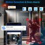 Camera Outdoor Wireless,Flood Light WiFi Battery Camera with Solar Panel,PIR Human Detection with 3MP Color Night Vision, 2-Way Talk, IP66 Waterproof Black 2Pack Image 4