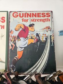 Guinness sign.