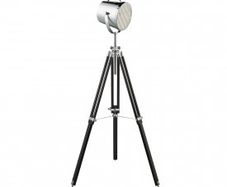 Stage Light Chrome Shade Black Legs