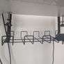 White Electric Height-Adjustable Standing Desk (with Cable Management & Headphone Hook) Image 5