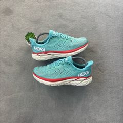 Blue and White Hoka Clifton 8