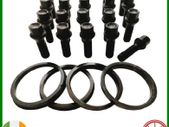 BMW to VW Transporter T5 T6 Conversion. New bolts + 4 Rings (M14x1.5) EB20/SR5 Delivery