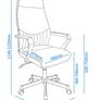Alphason Brooklyn Chair High Back - Black Image 5