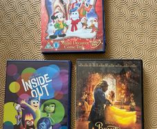3 Disney DVDs for kids