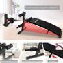 _Arc-Shaped Foldable Weight Bench, Sit Up Bench ab trainer be Used for Abdominal Exercise, Weightlifting, Sit-up and other Indoor Exercise Image 3