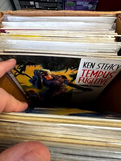 DC Long Comic Box w 250 comics for Sale