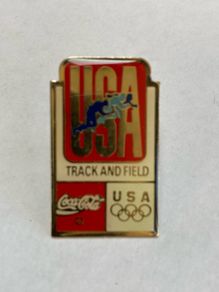 Coca Cola USA Track and Field Olympic pin