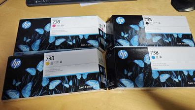 HP DesignJet 738 - 300ml set of 4 Cartridge
