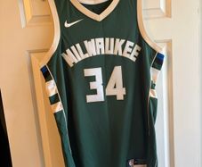 NBA Milwaukee Bucks Antetokounmpu 34 Replica Jersey Medium
