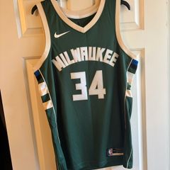 NBA Milwaukee Bucks Antetokounmpu 34 Replica Jersey Medium