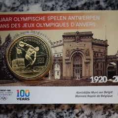 Belgium 2.5 Euro Brilliant Uncirculated Coin 2020 - 100 years Olympic Games Antwerp - Belgian Coincard Catalogue