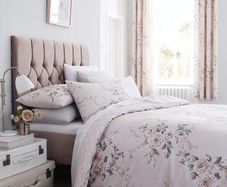 Canterbury Easy Care, Blush, UK Double Duvet Set