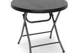 3pc Rattan Furniture Set :2xChairs,1xTable-Black
