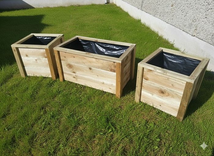 Small Medium Large Wooden Planters Flower Planter Raised Planter Vegetable Planter