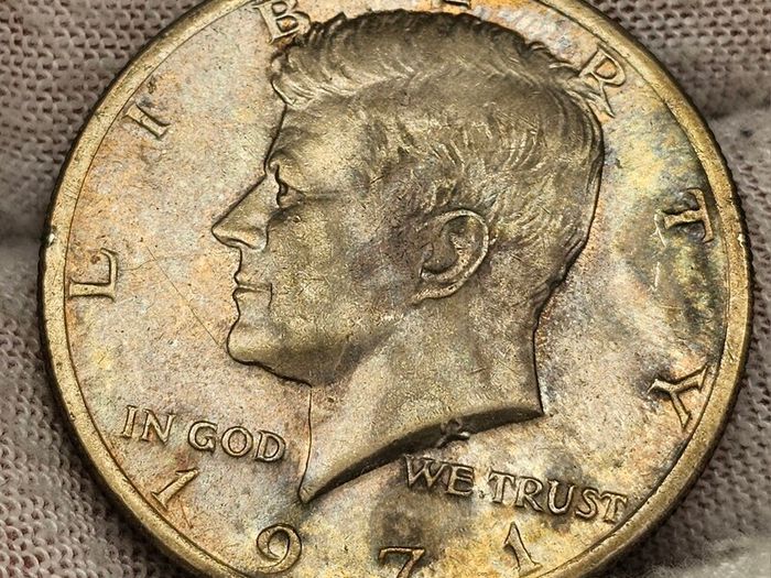 USA United States 1971 Kennedy Half Dollar 50 Cent Beautiful Natural Toning