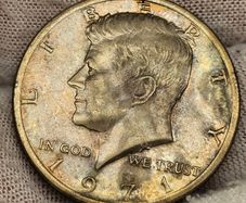 USA United States 1971 Kennedy Half Dollar 50 Cent Beautiful Natural Toning