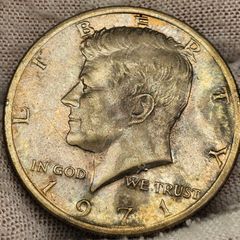 USA United States 1971 Kennedy Half Dollar 50 Cent Beautiful Natural Toning