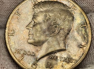 USA United States 1971 Kennedy Half Dollar 50 Cent Beautiful Natural Toning