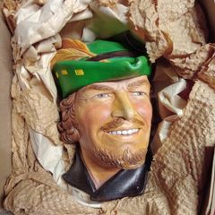 Vintage Robin Hood Chalkware Head
