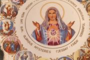 Wall Holy Hanging Plate Glorious Sorrow Ful Mysteries 'jesday - Frida Thursday Joyful Mysteries Monday Wed. Sat. Mysteries Glorious