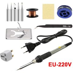 60W Adjustable Temperature Electric Soldering Iron 220V Welding Solder Iron DIY for Repairing