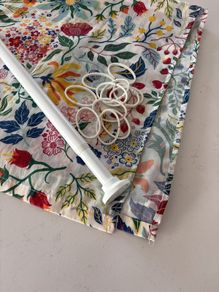 shower curtain and rail