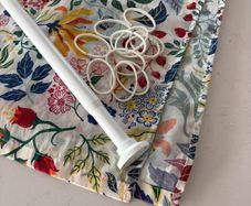 shower curtain and rail