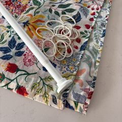 shower curtain and rail