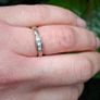 Antique 8ct Gold Diamond Ring Image 2